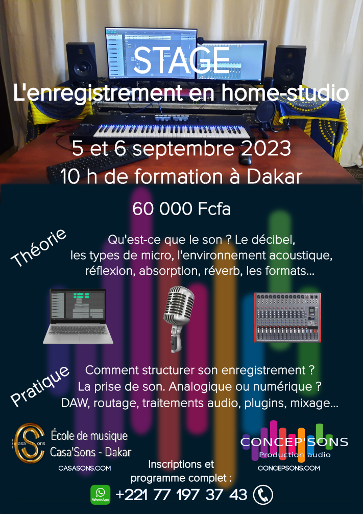 Formation "L'enregistrement en home studio".